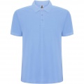 Pegaso Premium short sleeve kids polo, Sky blue