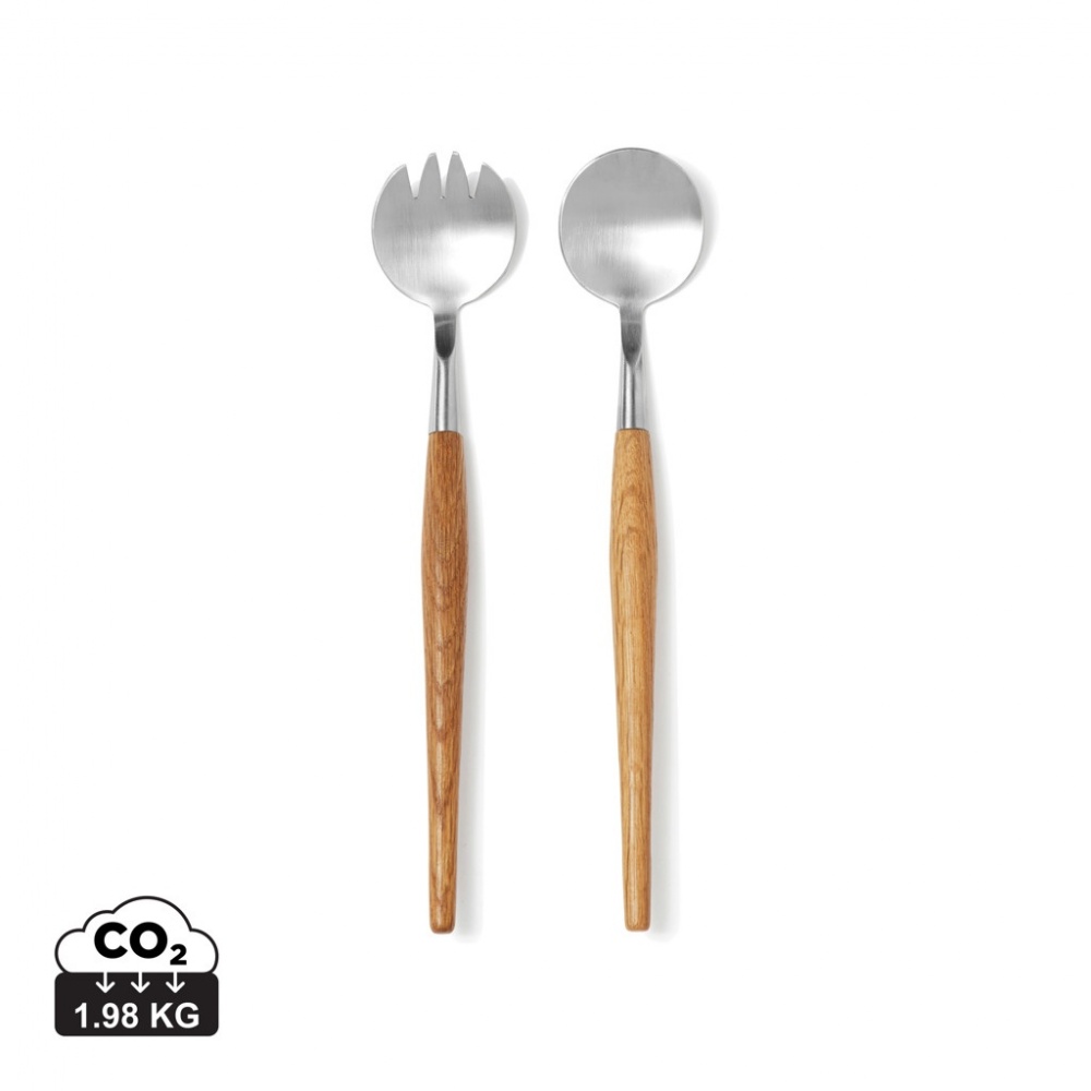 Logo trade promotional giveaways image of: VINGA Retro serving cutlery