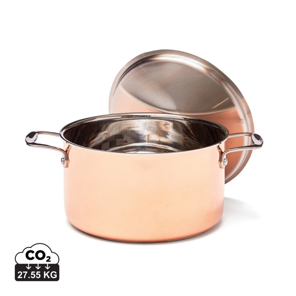 Logo trade promotional giveaway photo of: VINGA Baron copper saucepan