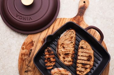 Logo trade corporate gift photo of: VINGA Monte enamelled grill pan