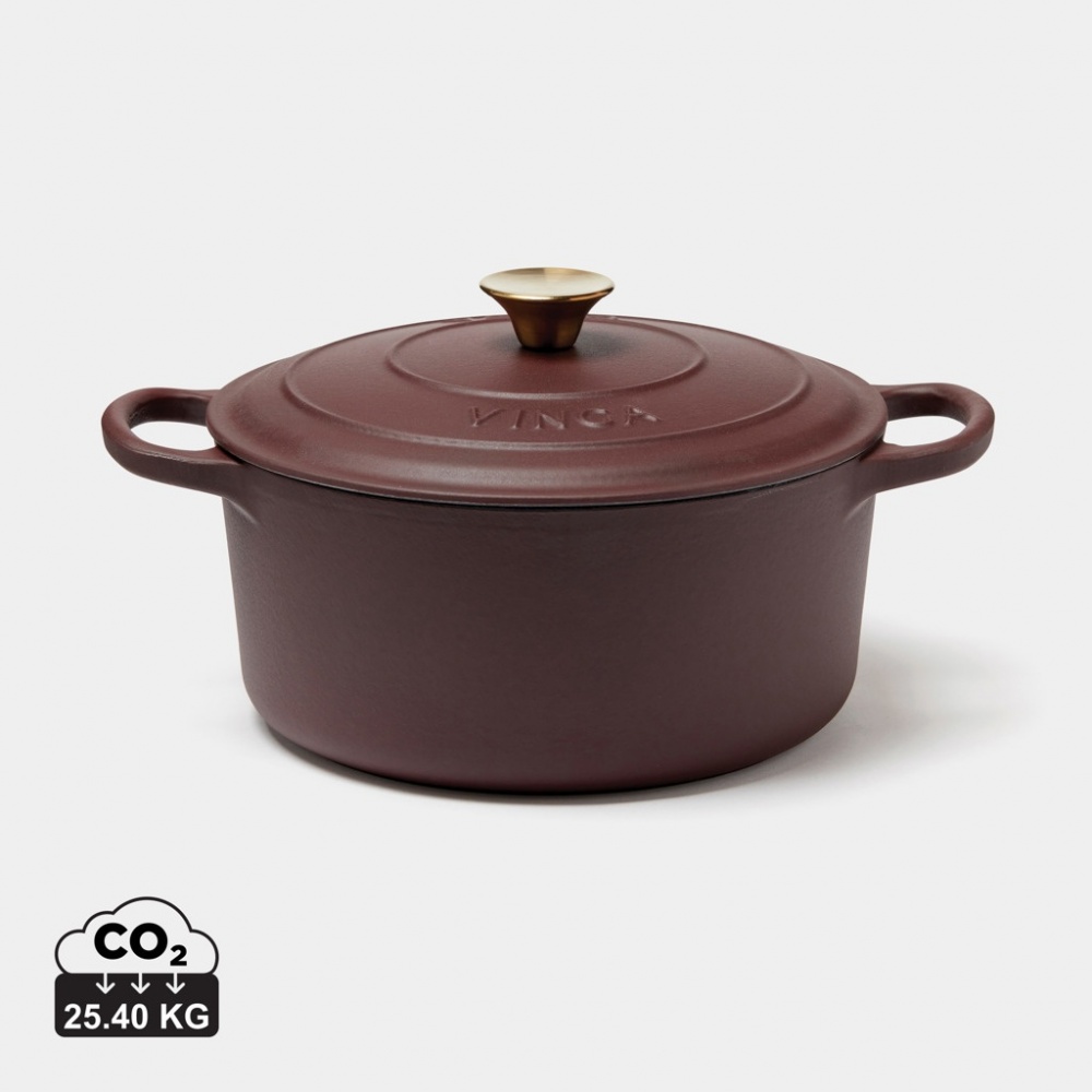 Logo trade promotional products image of: VINGA Monte enameled cast iron pot 5.5L