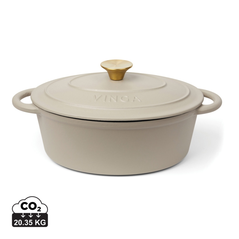 Logo trade promotional giveaway photo of: VINGA Monte enameled cast iron pot 3.5L