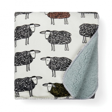 Logo trade promotional gifts picture of: VINGA Sheep GRS recycled PET pile blanket