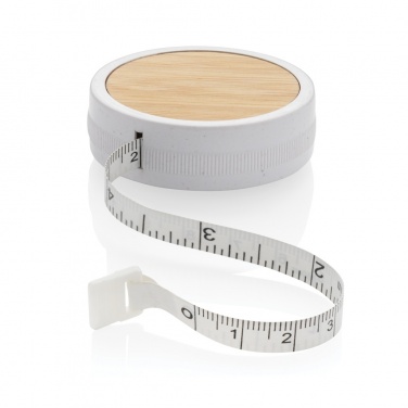 Logo trade promotional merchandise image of: RCS recycled plastic & bamboo tailor tape