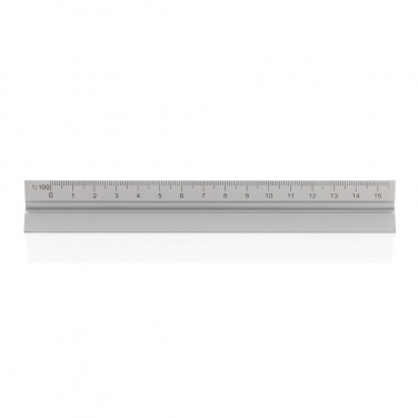 Logo trade promotional giveaways image of: 15cm. Aluminum triangular ruler