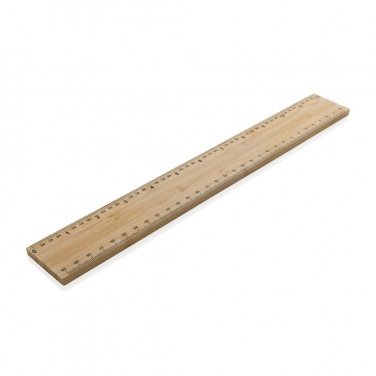 Logotrade corporate gift image of: Timberson extra thick 30cm double sided bamboo ruler