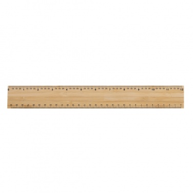 Logo trade corporate gifts image of: Timberson extra thick 30cm double sided bamboo ruler