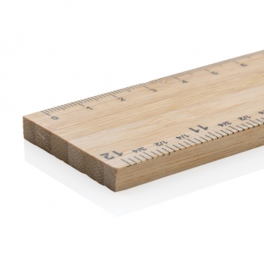 Logo trade promotional items picture of: Timberson extra thick 30cm double sided bamboo ruler