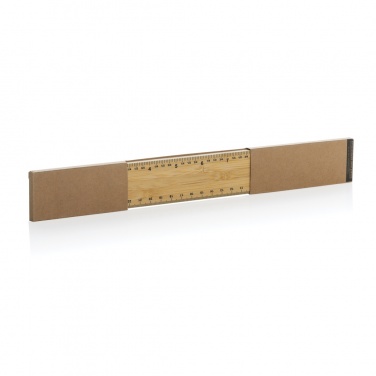 Logo trade promotional gifts picture of: Timberson extra thick 30cm double sided bamboo ruler