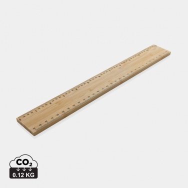 Logotrade business gift image of: Timberson extra thick 30cm double sided bamboo ruler