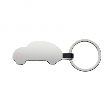 Logo trade promotional item photo of: RCS recycled zinc alloy car keyring