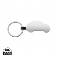 RCS recycled zinc alloy car keyring, silver