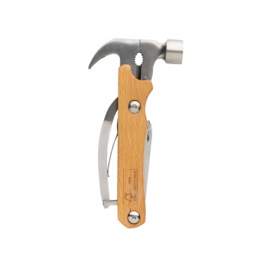 Logotrade promotional products photo of: Wooden multi-tool hammer