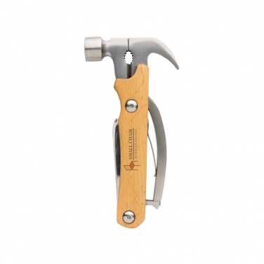 Logo trade business gift photo of: Wooden multi-tool hammer