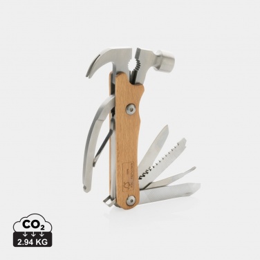 Logotrade promotional merchandise picture of: Wooden multi-tool hammer