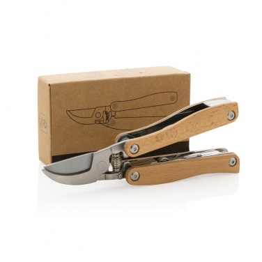 Logo trade promotional gifts picture of: Wooden garden multi-tool