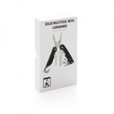 Logotrade promotional product picture of: Solid multitool with carabiner