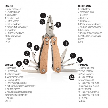 Logo trade promotional items picture of: Wood multitool mini