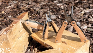 Logo trade promotional gift photo of: Wood multitool mini