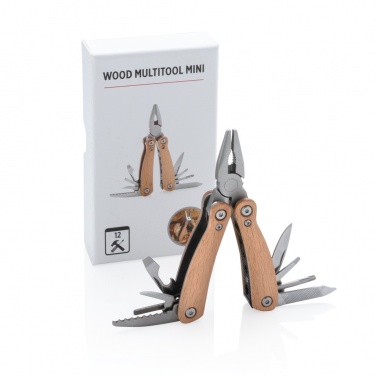 Logo trade corporate gift photo of: Wood multitool mini