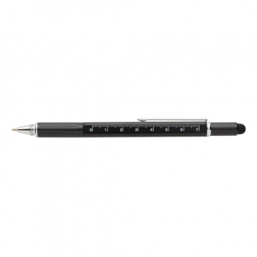 Logo trade promotional gift photo of: 5-in-1 aluminium toolpen