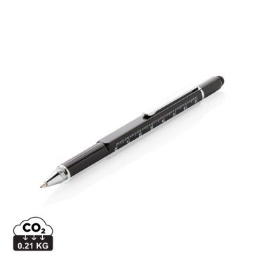 Logo trade promotional gifts image of: 5-in-1 aluminium toolpen