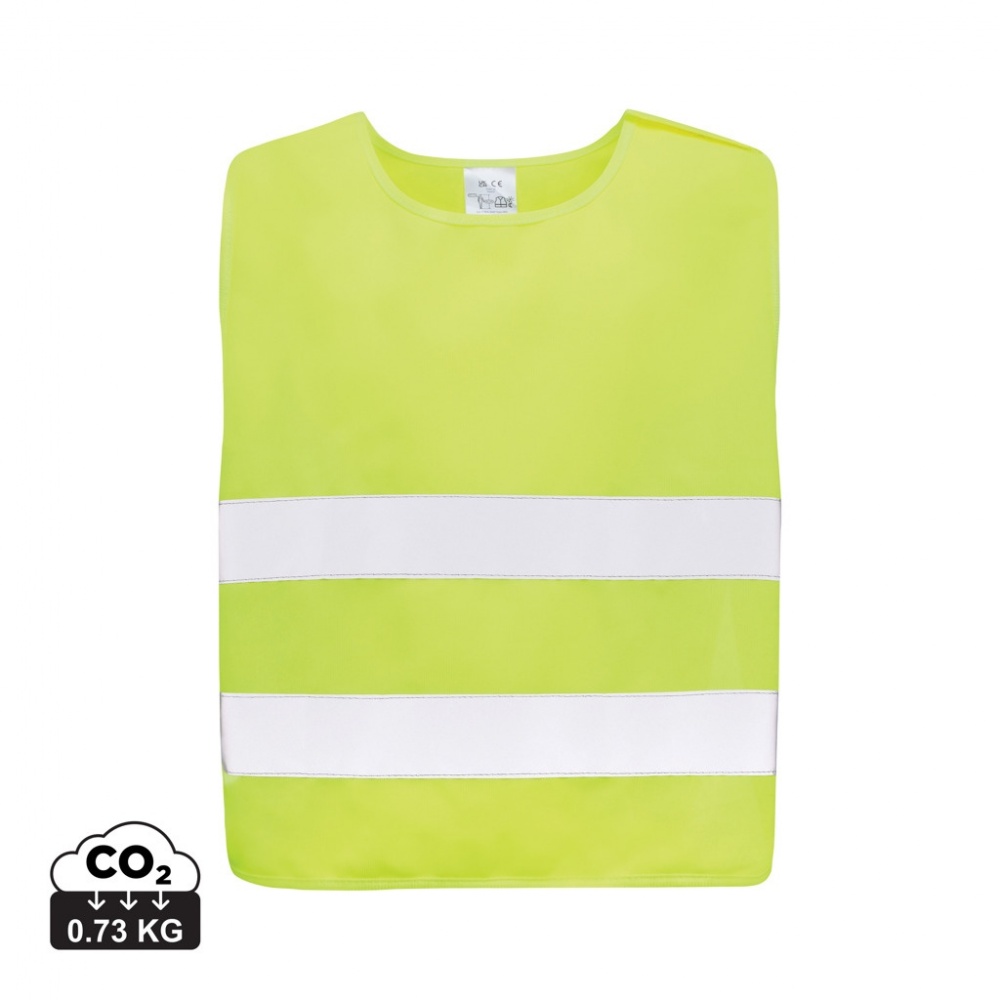 Logo trade promotional gifts picture of: GRS recycled PET high-visibility safety vest 7-12 years