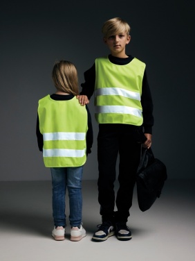 Logo trade promotional gifts picture of: GRS recycled PET high-visibility safety vest 7-12 years