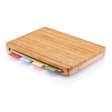 Logotrade promotional products photo of: Cutting board with 4pcs hygienic boards