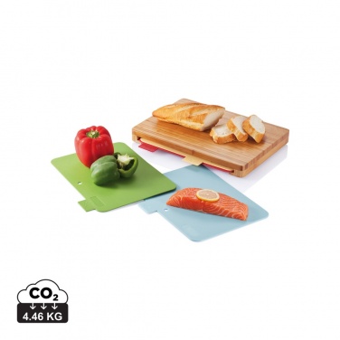 Logotrade promotional gift picture of: Cutting board with 4pcs hygienic boards