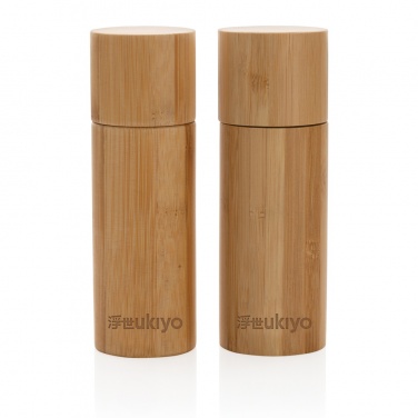 Logotrade promotional gifts photo of: Ukiyo bamboo salt and pepper mill set