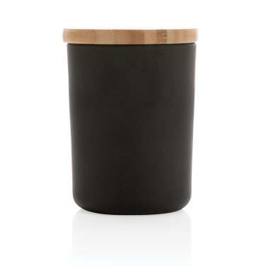 Logo trade promotional giveaways image of: Ukiyo deluxe scented candle with bamboo lid