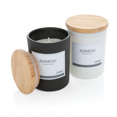 Logo trade corporate gift photo of: Ukiyo deluxe scented candle with bamboo lid