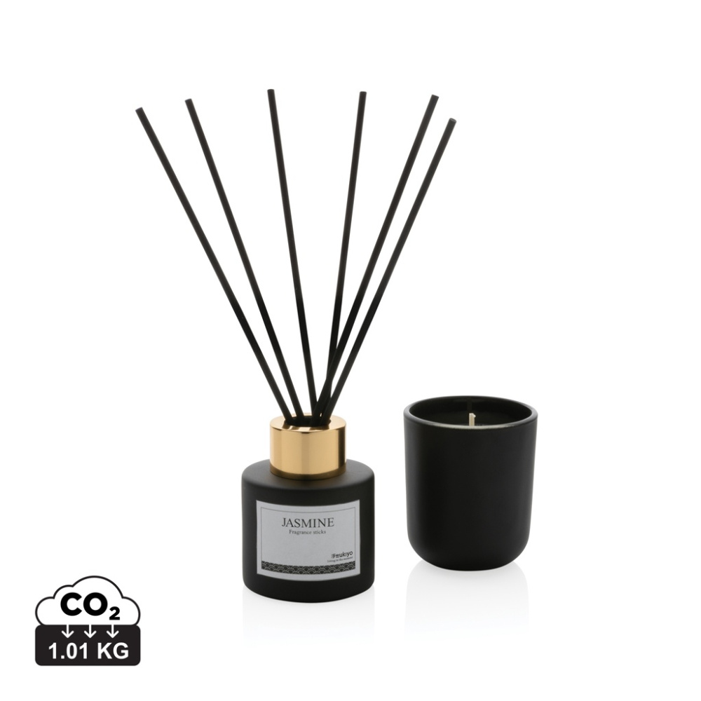 Logo trade promotional items image of: Ukiyo candle and fragrance sticks gift set