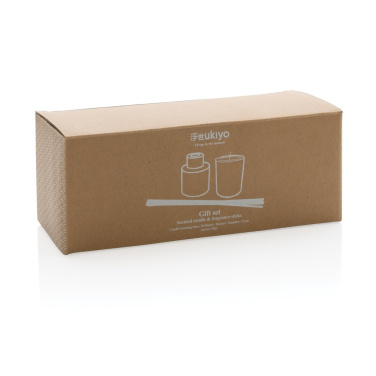 Logo trade promotional products image of: Ukiyo candle and fragrance sticks gift set