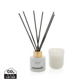 Ukiyo candle and fragrance sticks gift set, white