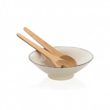 Logotrade promotional gift picture of: Ukiyo salad bowl with bamboo salad server