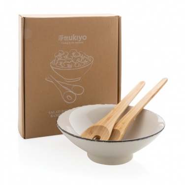 Logotrade corporate gift image of: Ukiyo salad bowl with bamboo salad server