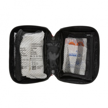 Logo trade promotional items image of: RCS recycled nubuck PU pouch  first aid set