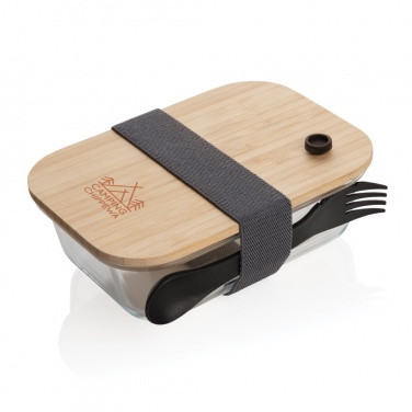 Logotrade corporate gift picture of: Glass lunchbox with bamboo lid