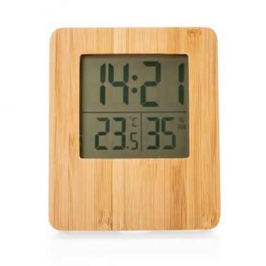 Logotrade corporate gifts photo of: Bamboo weather station