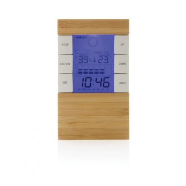 Logotrade advertising product picture of: Utah RCS rplastic and bamboo weather station