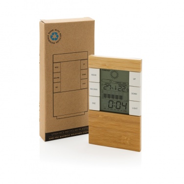 Logo trade promotional giveaway photo of: Utah RCS rplastic and bamboo weather station