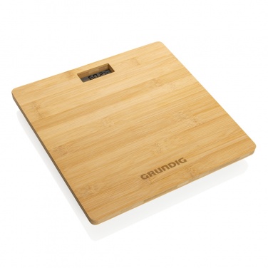 Logo trade advertising product photo of: Grundig Bamboo Digital Body Scale