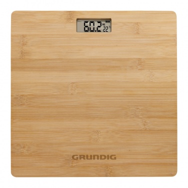 Logo trade advertising products picture of: Grundig Bamboo Digital Body Scale