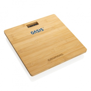 Logotrade corporate gift image of: Grundig Bamboo Digital Body Scale