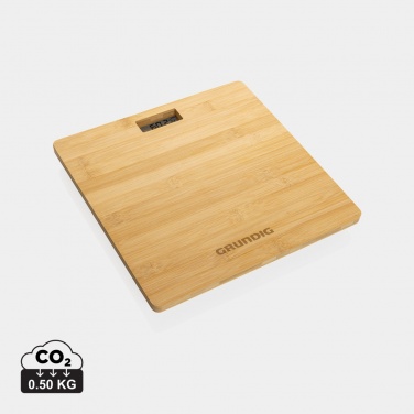 Logotrade promotional merchandise picture of: Grundig Bamboo Digital Body Scale