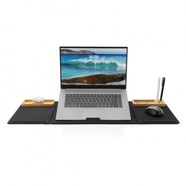 Logotrade advertising product image of: Impact AWARE RPET Foldable desk organizer with laptop stand