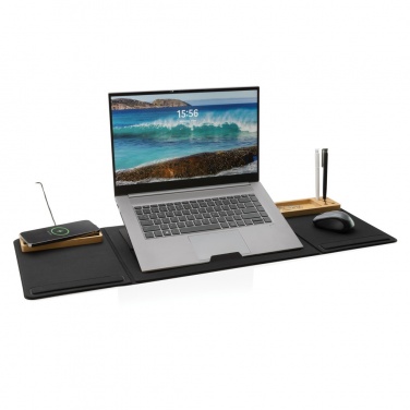 Logo trade promotional items image of: Impact AWARE RPET Foldable desk organizer with laptop stand