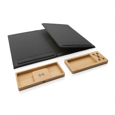 Logo trade promotional items image of: Impact AWARE RPET Foldable desk organizer with laptop stand